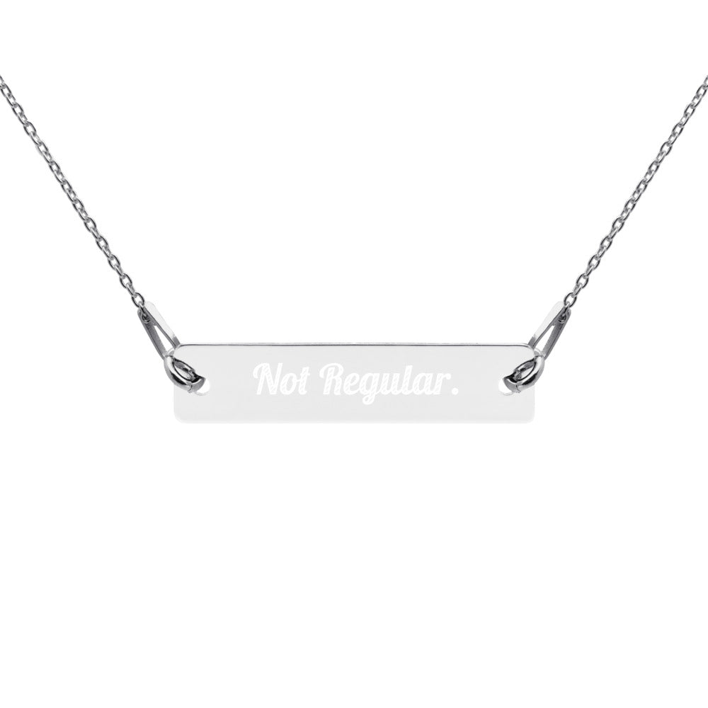Not Regular Bar Chain Necklace