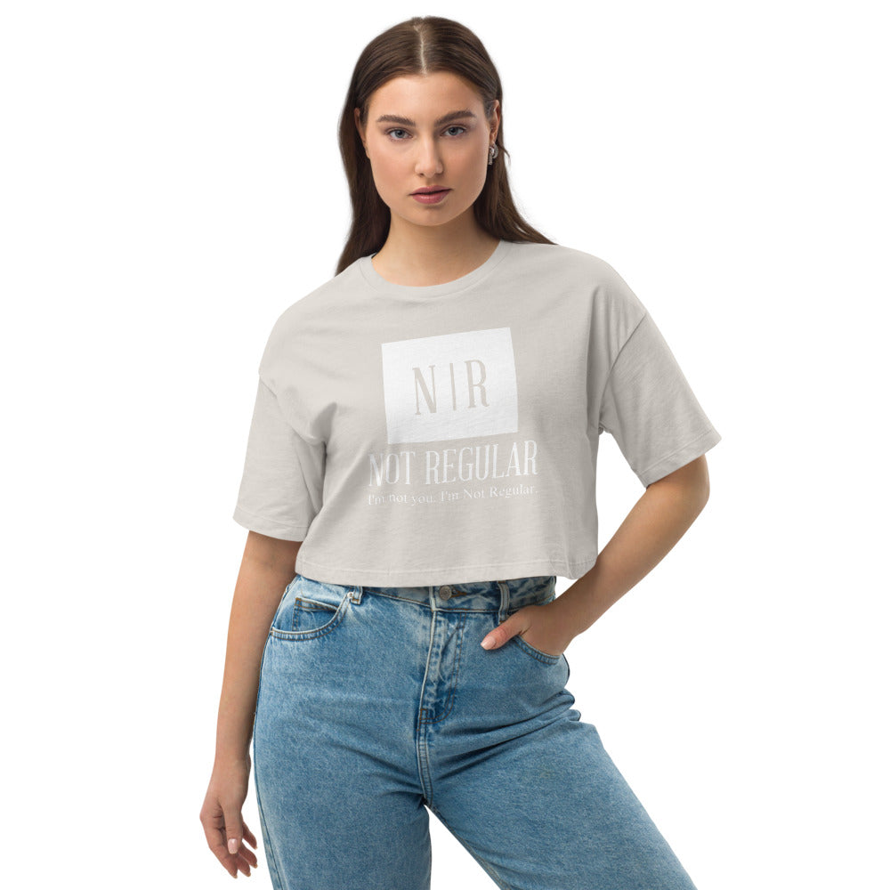 Not Regular "LooseDrop" Women's Crop Top